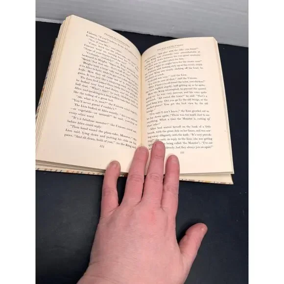 Book, Alice's Adventures in Wonderland, hardcover, Lewis Carroll, set of two - Picture 11 of 16